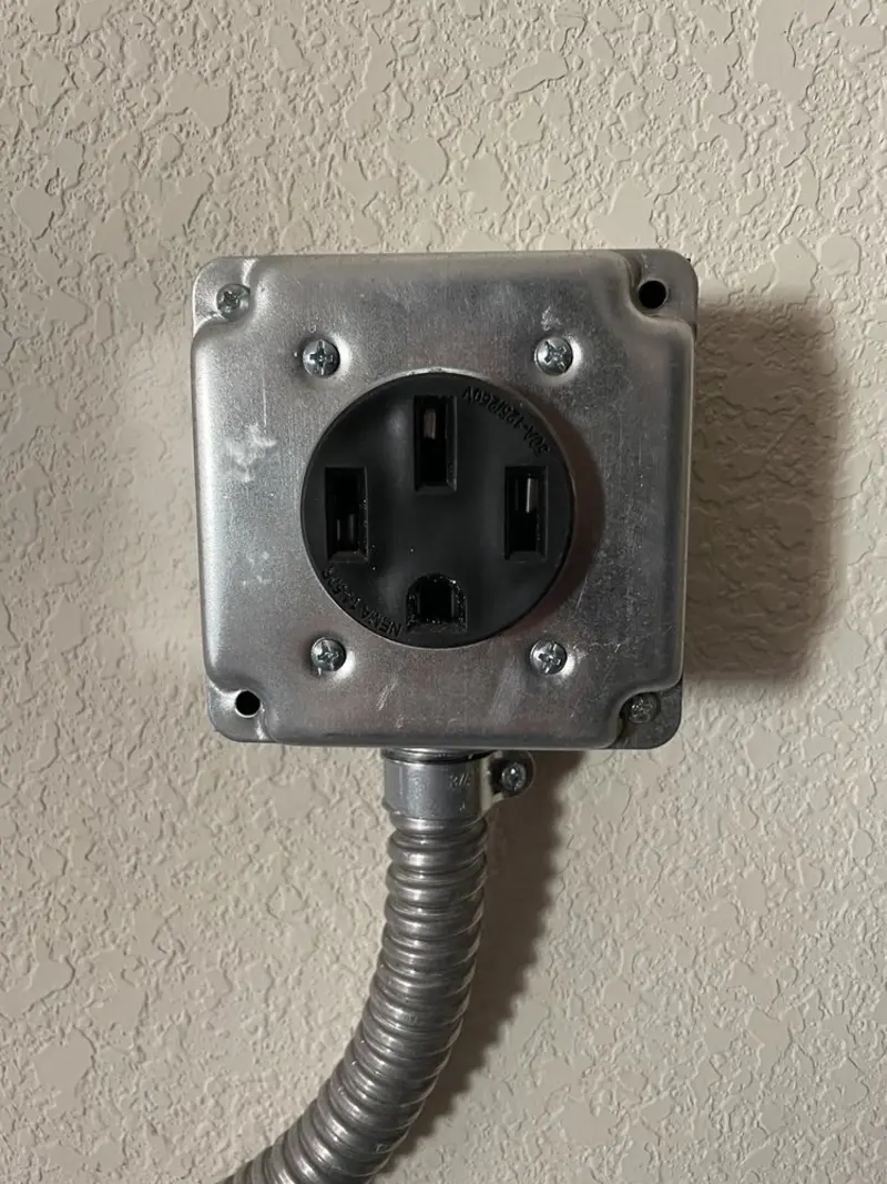 NEMA 14-50 outlet installed for Smart Home Electrical in DeRidder